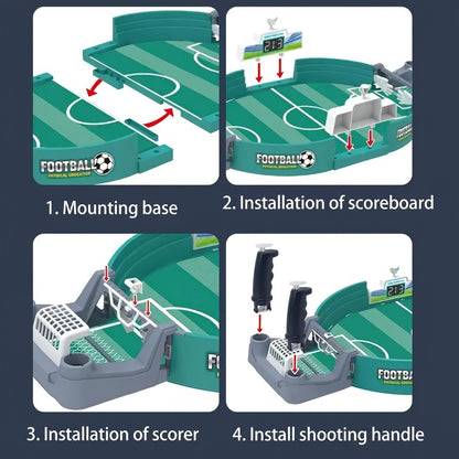 Family Party Table Soccer Board Game: Double Competitive Soccer Fun for Kids Ages 3-6