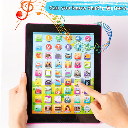 Tablet Learning Pad Toy For Teaching English Alphabet Numbers Word Music Math